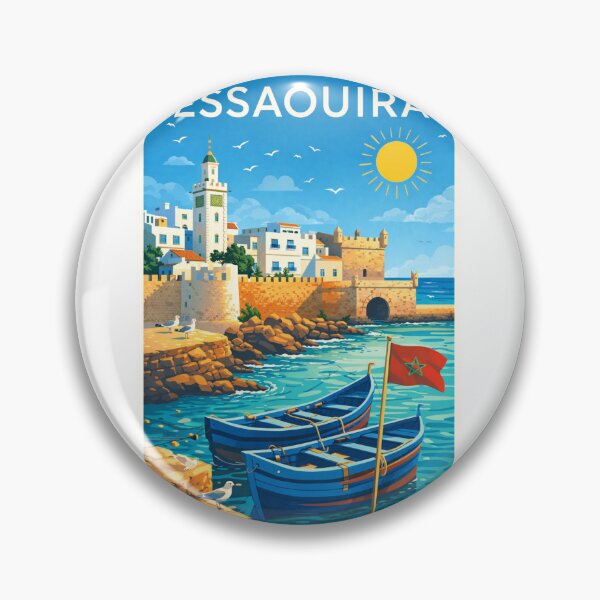 Item preview, Essaouira Morocco – Medina Walls, Port Towers and Boats near Skala du Port on the Atlantic Coast designed and sold by Aryabek.