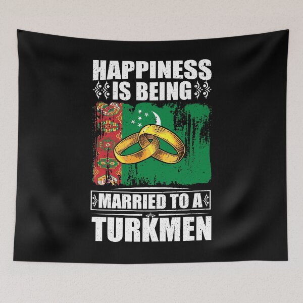 Item preview, Happiness Is Being Married To A Turkmen  designed and sold by GabbyKash.