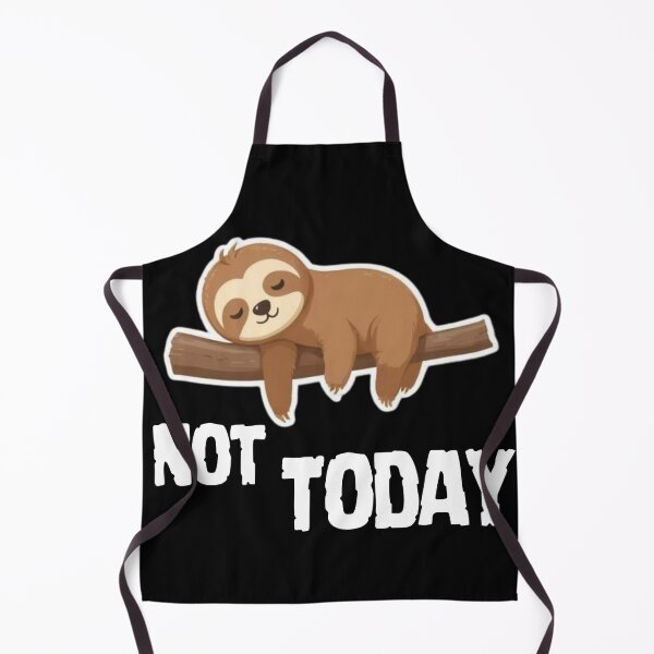 Item preview, Not Today - Lazy Sloth Sticker designed and sold by JokAura.