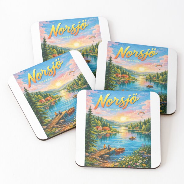 Item preview, Norsjö Sweden – Lakeside Cabins, Fishing, and Mountain Views in the Lapland Region designed and sold by Aryabek.