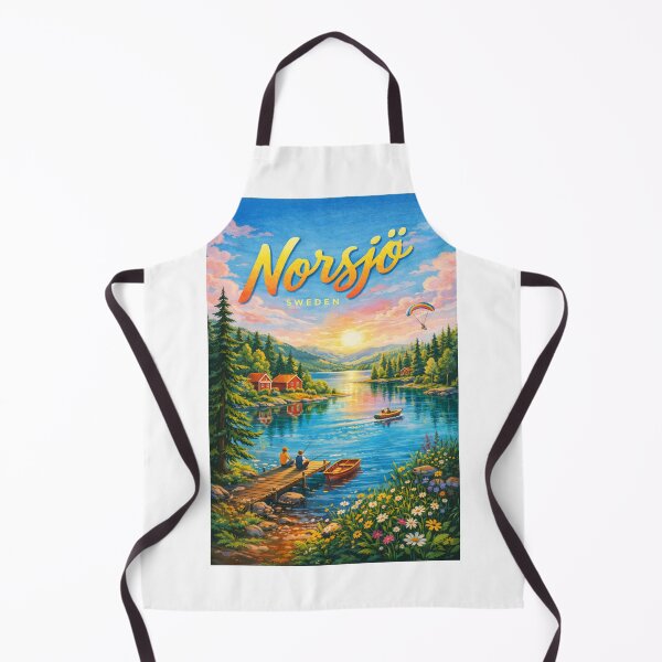 Item preview, Norsjö Sweden – Lakeside Cabins, Fishing, and Mountain Views in the Lapland Region designed and sold by Aryabek.