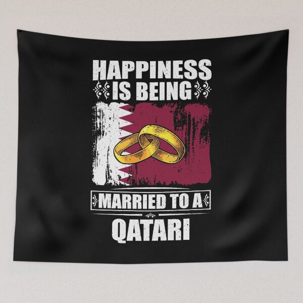 Item preview, Happiness Is Being Married To A Qatari  designed and sold by GabbyKash.