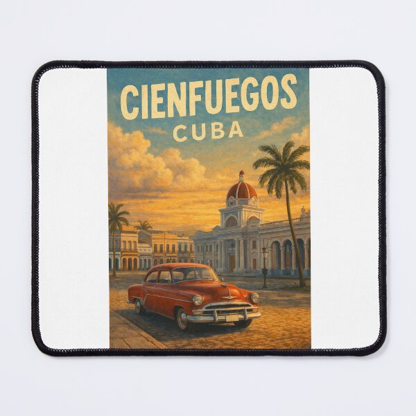 Item preview, Cienfuegos Cuba – Colonial Streets, Palacio de Valle, and Classic Car by Parque Martí designed and sold by Aryabek.