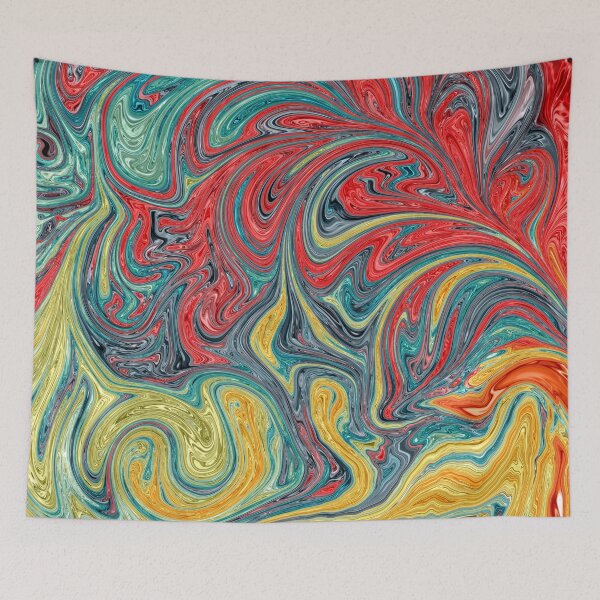 Item preview, A fluid, colorful, free-flowing, and multidimensional display. designed and sold by Wednesday Art design .
