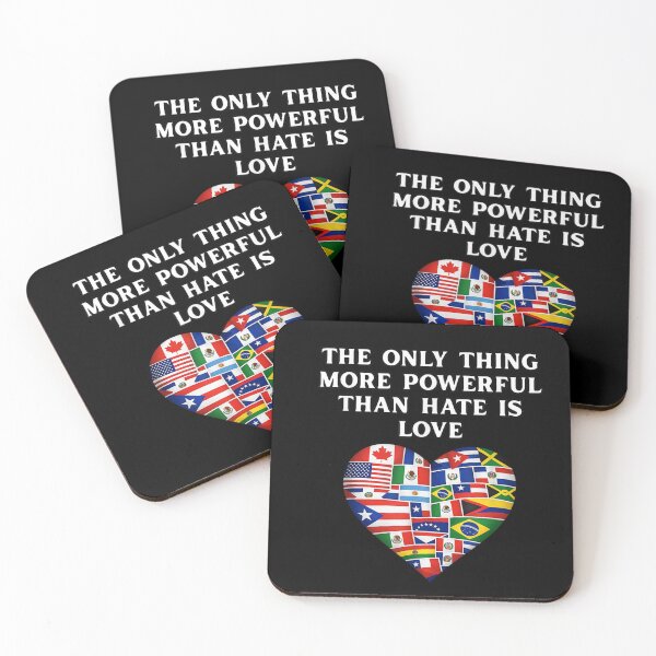 Item preview, The Only Thing More Powerful Than Hate Is Love Unity Heart Flag designed and sold by MiteKangerin.
