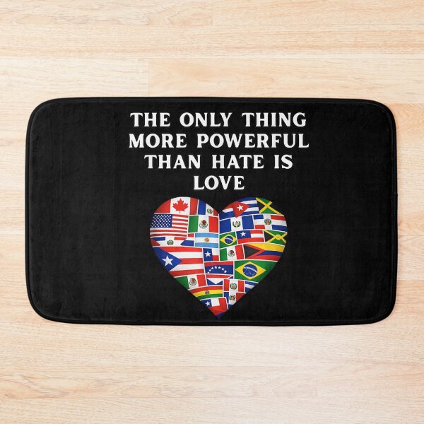 Item preview, The Only Thing More Powerful Than Hate Is Love Unity Heart Flag designed and sold by MiteKangerin.