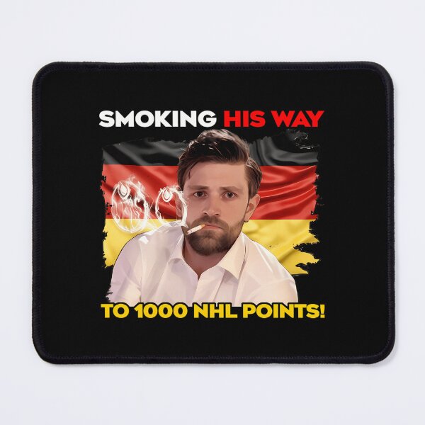 Item preview, Leon Draisaitl Smoking His Way To 1000 Points designed and sold by MadMaxStore.
