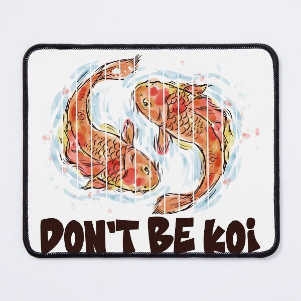 Item preview, Dont Be Koi Funny Fish Pun Watercolor designed and sold by Stag Prime Shop.