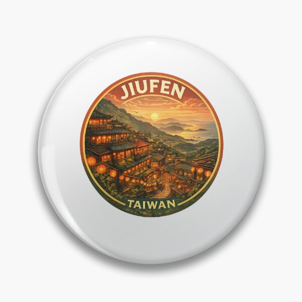 Item preview, Jiufen Taiwan – Sunset Over Lantern Streets and Tea Houses Facing the Pacific Ocean designed and sold by Aryabek.