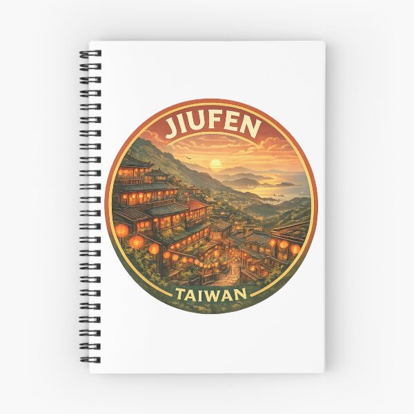 Item preview, Jiufen Taiwan – Sunset Over Lantern Streets and Tea Houses Facing the Pacific Ocean designed and sold by Aryabek.