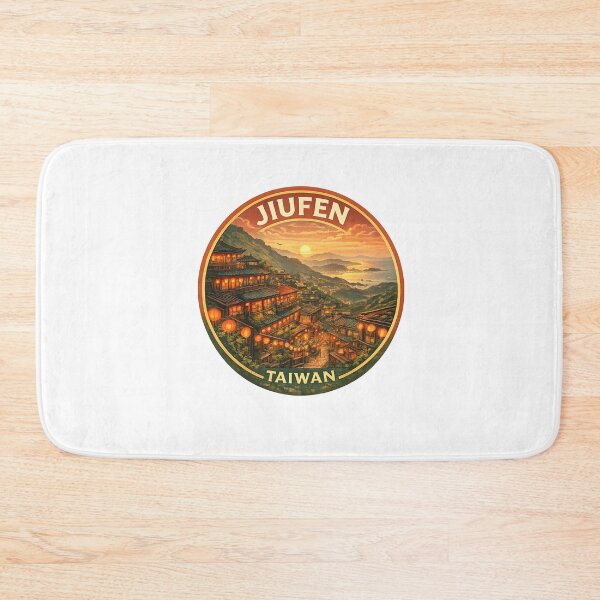 Item preview, Jiufen Taiwan – Sunset Over Lantern Streets and Tea Houses Facing the Pacific Ocean designed and sold by Aryabek.