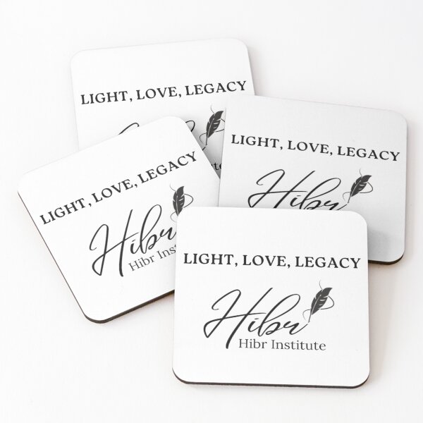 Item preview, Light Love Legacy Hibr Institute Motivational Spiritual Feather Ink Logo Art designed and sold by ObukiLantara.
