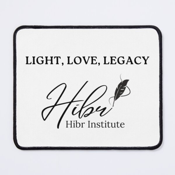 Item preview, Light Love Legacy Hibr Institute Motivational Spiritual Feather Ink Logo Art designed and sold by ObukiLantara.