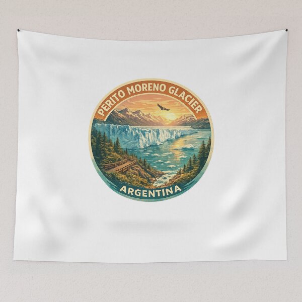 Item preview, Perito Moreno Glacier Argentina – Ice Calving Glacier, Mountain Sunset, and National Park Trail in Patagonia designed and sold by Aryabek.