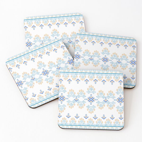 Item preview, Blue floral scandinavian design designed and sold by Sukjai@Design.