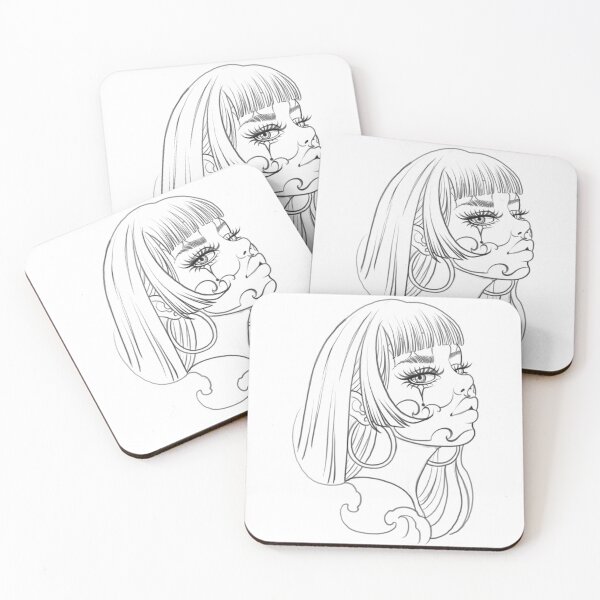 Item preview, Chicana Sad Girl Tattoo Flash Art designed and sold by Prolificreate.