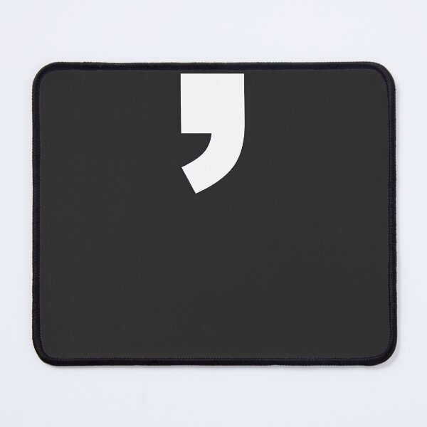 Item preview, COMMA — White Minimal Bold Type Statement designed and sold by WORDPAUSE.