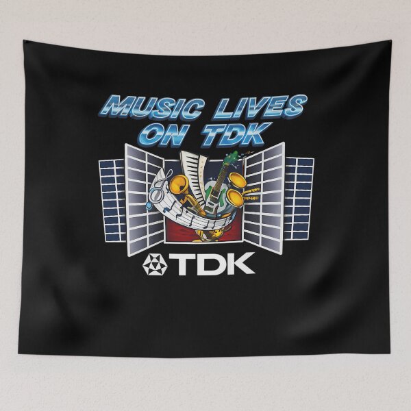 Item preview,  Music Lives On Boombox Tdk Cassette Tape Deck designed and sold by duckerina.