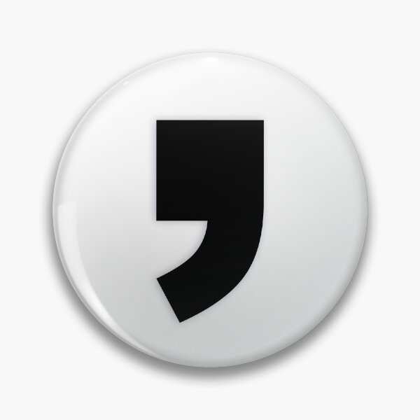 Item preview, COMMA — Black Minimal Bold Type Statement designed and sold by WORDPAUSE.