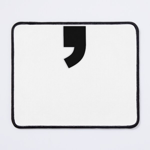Item preview, COMMA — Black Minimal Bold Type Statement designed and sold by WORDPAUSE.