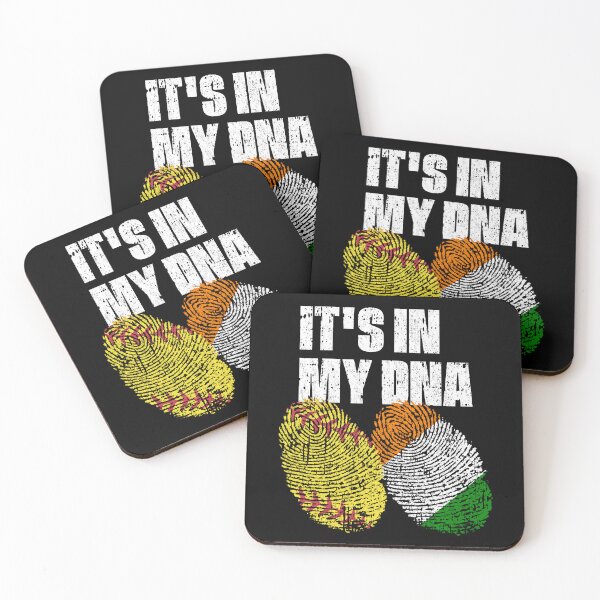 Item preview, IT'S IN MY DNA Softball - Côte D'ivoire Flag Fingerprint  designed and sold by CosmoKitsch.