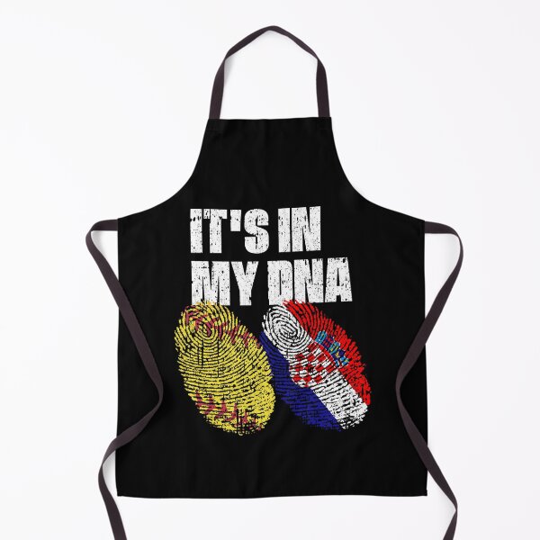 Item preview, IT'S IN MY DNA Softball - Croatia Flag Fingerprint designed and sold by CosmoKitsch.