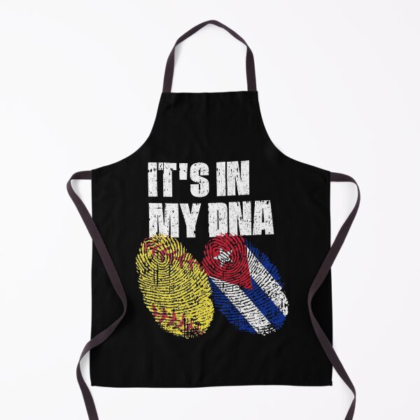 Item preview, IT'S IN MY DNA Softball - Cuba Flag Fingerprint designed and sold by CosmoKitsch.