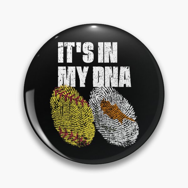 Item preview, IT'S IN MY DNA Softball - Cyprus Flag Fingerprint  designed and sold by CosmoKitsch.