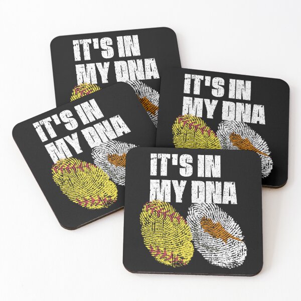 Item preview, IT'S IN MY DNA Softball - Cyprus Flag Fingerprint  designed and sold by CosmoKitsch.
