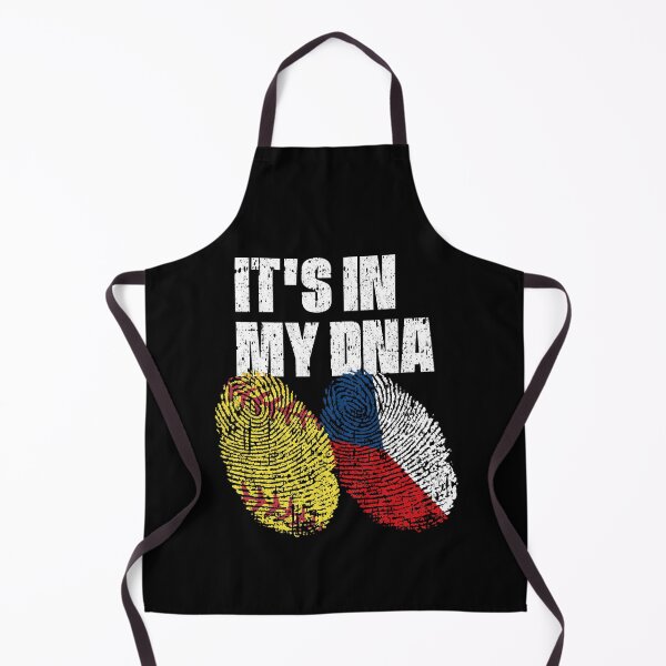 Item preview, IT'S IN MY DNA Softball - Czech Republic Flag Fingerprint designed and sold by CosmoKitsch.