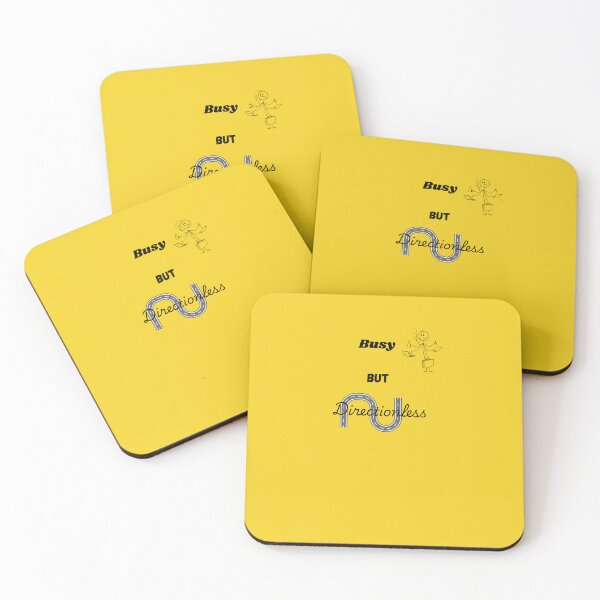 Item preview, Busy But Directionless – Minimalist Life Quote Design designed and sold by NeonPetal.