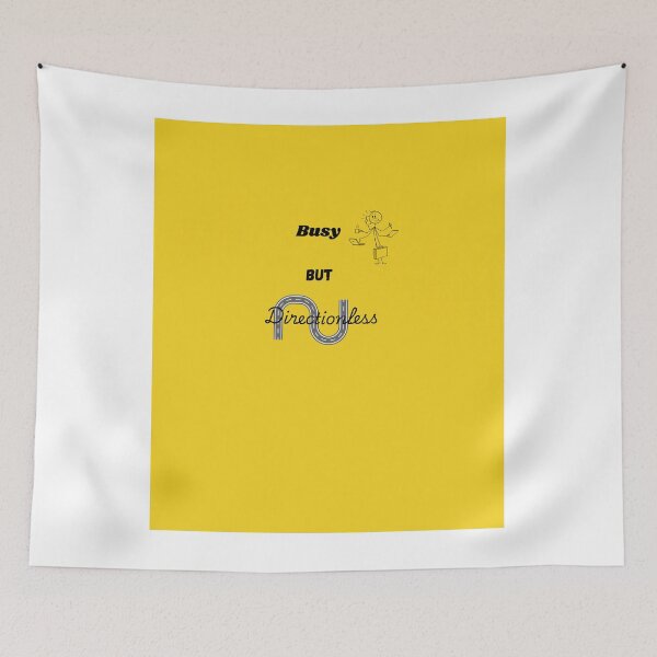 Item preview, Busy But Directionless – Minimalist Life Quote Design designed and sold by NeonPetal.