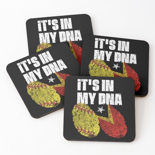 Item preview, IT'S IN MY DNA Softball - East Timor Flag Fingerprint  designed and sold by CosmoKitsch.