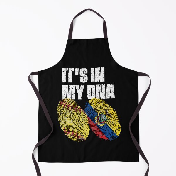 Item preview, IT'S IN MY DNA Softball - Ecuador Flag Fingerprint designed and sold by CosmoKitsch.
