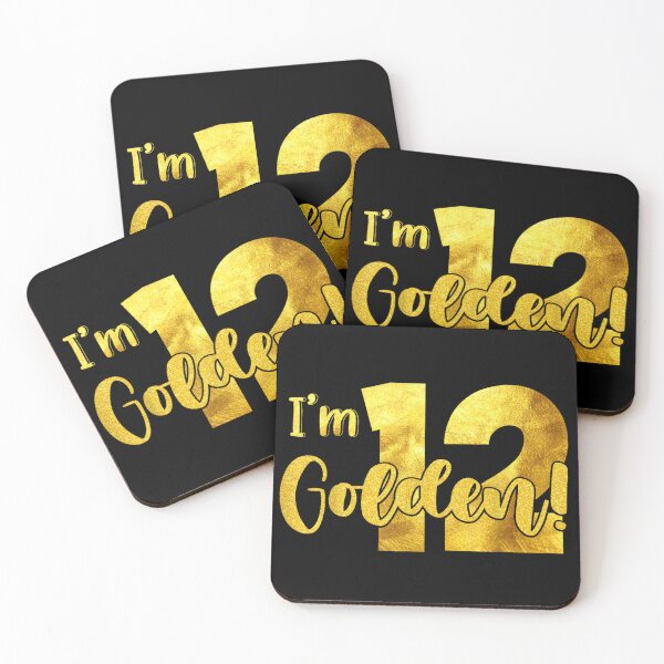 Item preview, Im 12 Golden 12th Birthday Gift For Girls Boys Gold Glitter designed and sold by ObukiLantara.