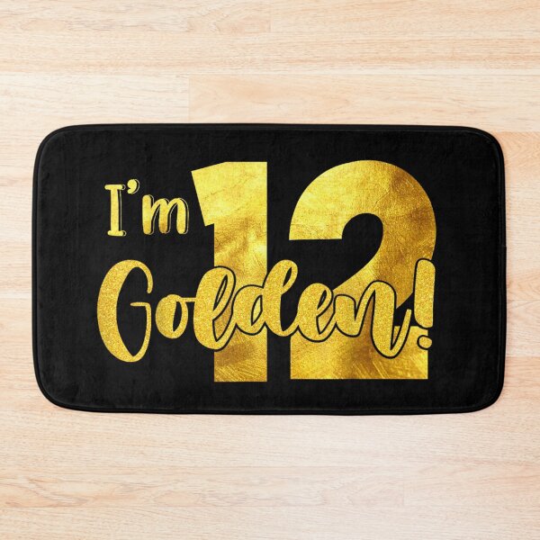 Item preview, Im 12 Golden 12th Birthday Gift For Girls Boys Gold Glitter designed and sold by ObukiLantara.