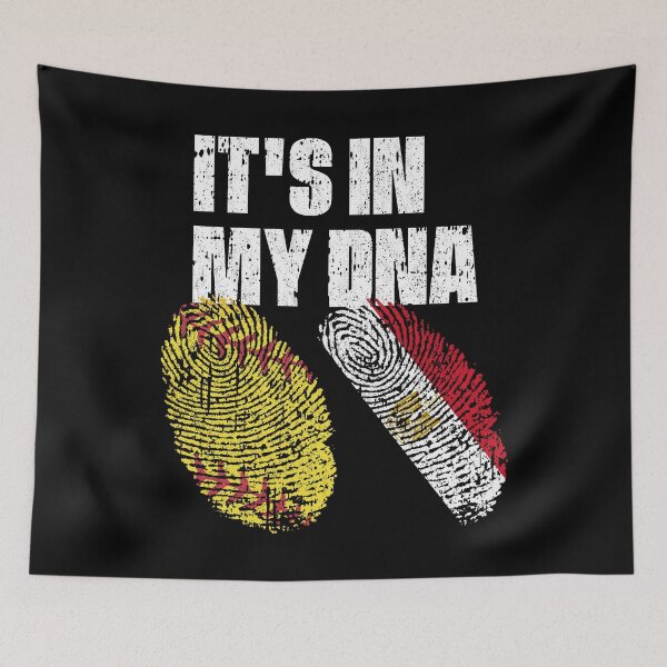 Item preview, IT'S IN MY DNA Softball - Egypt Flag Fingerprint  designed and sold by CosmoKitsch.
