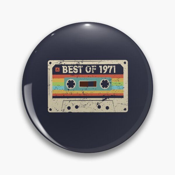 Item preview, Best of 1971 Cool Vintage Cassette Tape 55th Birthday Gift Funny Retro Mixtape 55 Year Old Bday for Women Men designed and sold by BCNDesign.