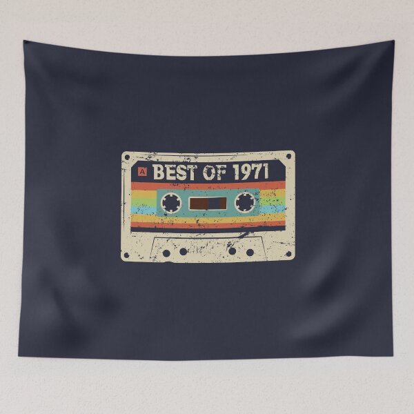 Item preview, Best of 1971 Cool Vintage Cassette Tape 55th Birthday Gift Funny Retro Mixtape 55 Year Old Bday for Women Men designed and sold by BCNDesign.