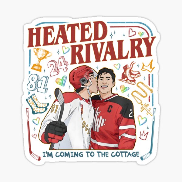Heated Rivalry I'm Coming To The Cottage Sticker