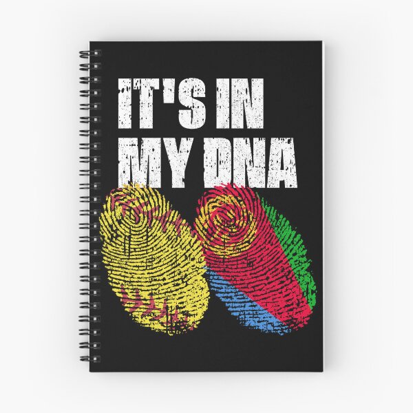 Item preview, IT'S IN MY DNA Softball - Eritrea Flag Fingerprint  designed and sold by CosmoKitsch.