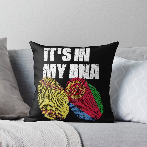 Item preview, IT'S IN MY DNA Softball - Eritrea Flag Fingerprint  designed and sold by CosmoKitsch.