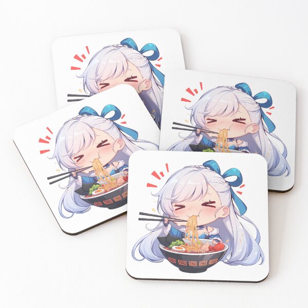 Item preview, Belfast Azur Lane Chibi Ramen Gentle Slurp designed and sold by mildaclairmo.
