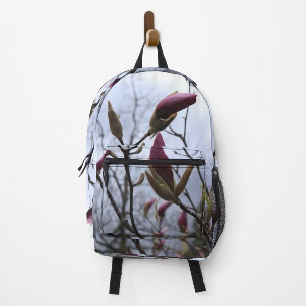 Item preview, Pink Magnolia Buds – Moody Spring Sky Fine Art designed and sold by vikko-art.