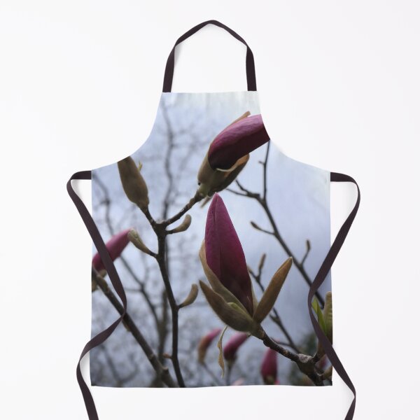 Item preview, Pink Magnolia Buds – Moody Spring Sky Fine Art designed and sold by vikko-art.