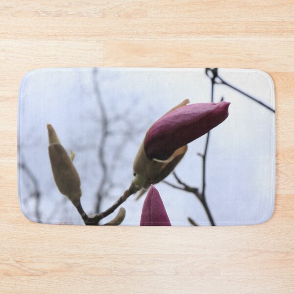 Item preview, Pink Magnolia Buds – Moody Spring Sky Fine Art designed and sold by vikko-art.