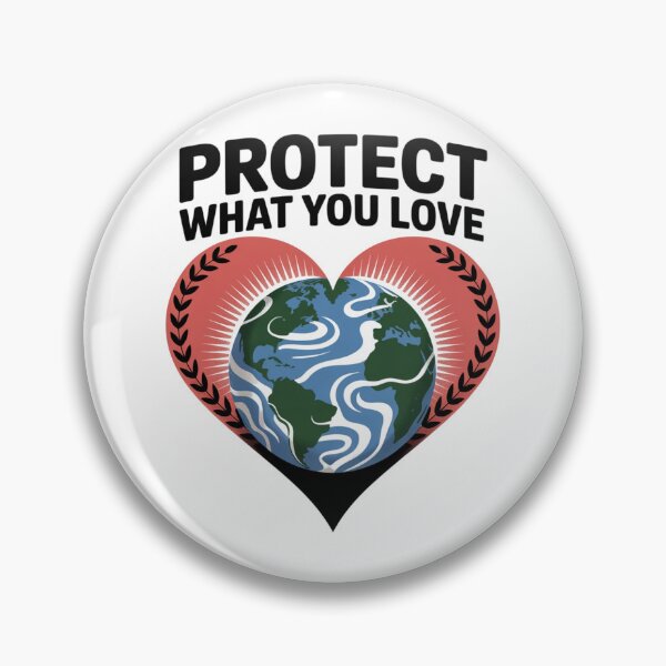 Item preview, Protect What You Love Earth Heart Sunrise designed and sold by proearth2022.
