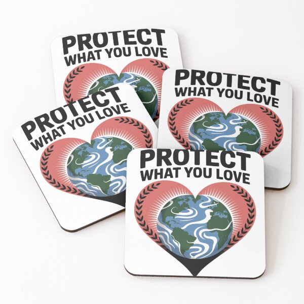 Item preview, Protect What You Love Earth Heart Sunrise designed and sold by proearth2022.