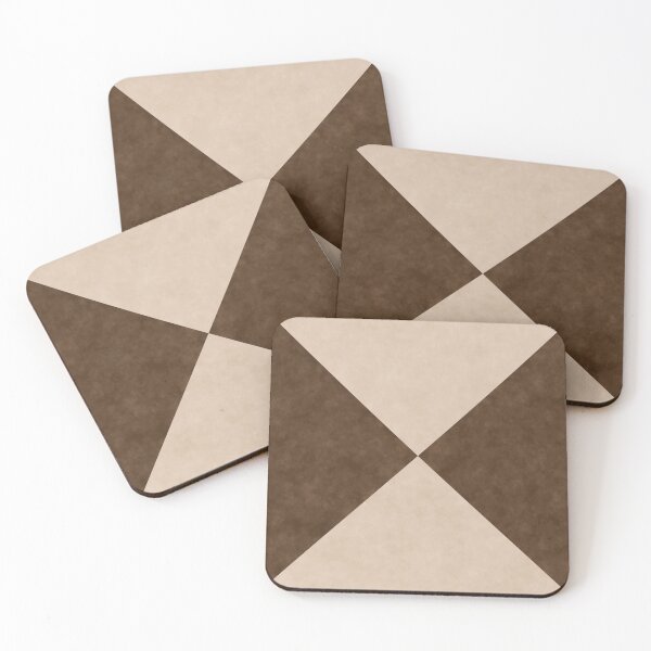 Item preview, Minimalist Chocolate and Cream Diamond Geometric Pattern designed and sold by pluielegere.