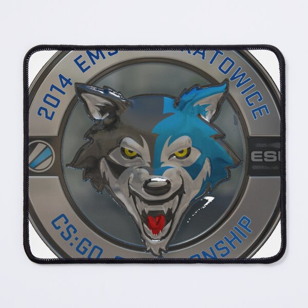 Item preview, ESL Wolf Metallic Foil Katowice CS2 Art designed and sold by WhereIsTheArt.